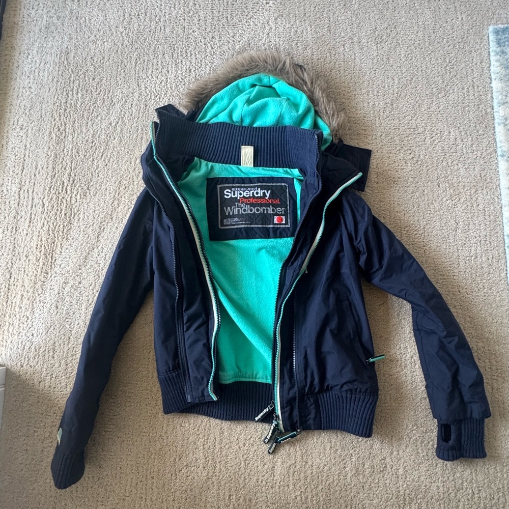 Superdry Professional The Windbomber Jacket - Blue and Teal